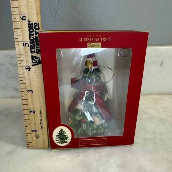 Spode - Christmas Tree Collection - Figural Tree Bell Ornament New - Picture 7 of 7